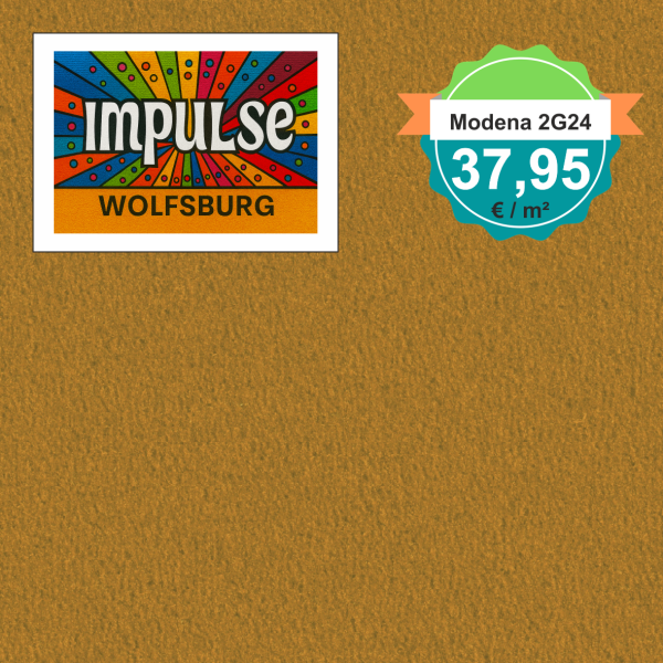 Vorwerk Teppichboden Modena 2G24 mais – hochwertiger Velours in sonnigem Maisgelb, Meterware in 4 oder 5 m Breite